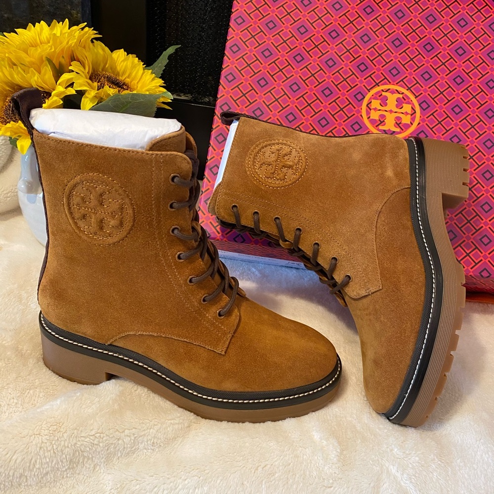 TORY BURCH MILLER SUEDE BOOTIES - Picture 3 of 9